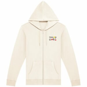 Sweat à capuche zippé unisexe